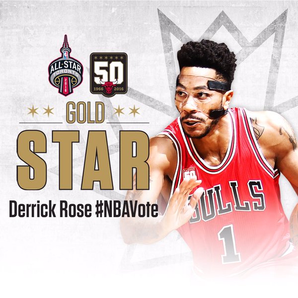 RT @chicagobulls: RT to VOTE Derrick Rose for the…